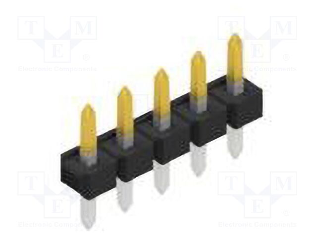 Connector: pin strips; pin header; male; PIN: 5; 2.54mm; THT; 1x5