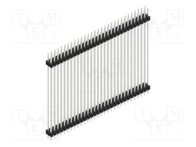 Connector: pin strips; pin header; male; PIN: 60; 2.54mm; THT; 2x30