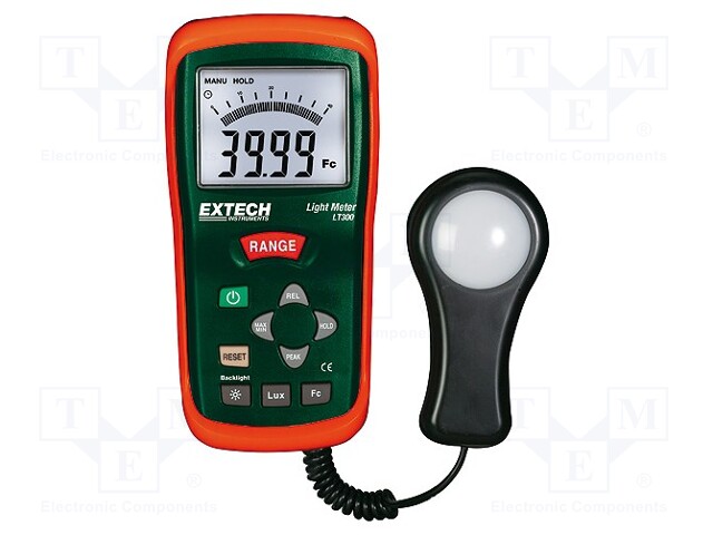 Light meter; 40segm; 40/400/4k/20kFc,40/400/4k/40k/400klx; 403g