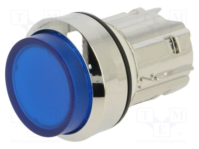 Switch: push-button; Stabl.pos: 1; 22mm; blue; IP67; Pos: 2; Ø22mm