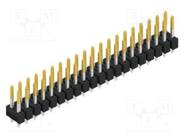 Connector: pin strips; pin header; male; PIN: 40; 2.54mm; THT; 2x20