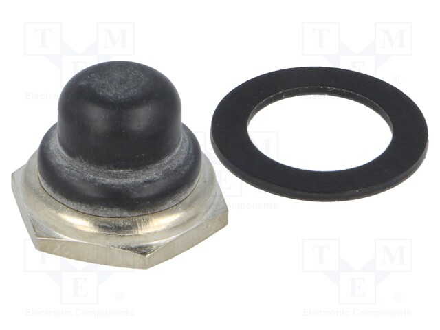 Cap; black; Mat: silicone