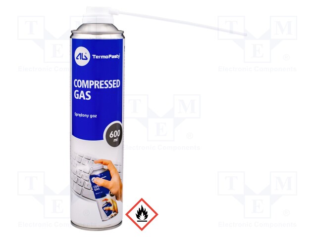 Compressed gas; can; colourless; 600ml; Compressed Gas