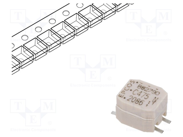 Inductor: common mode; SMD; 4.7mH; 200mA; 510mΩ; ±30%; 7.1x6x5.2mm