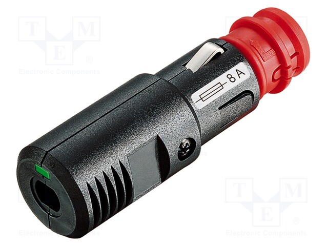 Cigarette lighter plug; screw terminal; 8A; Sup.volt: 12÷24VDC