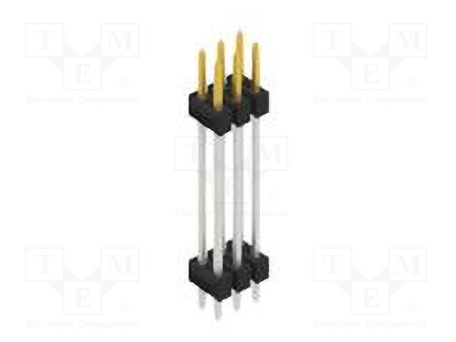 Connector: pin strips; pin header; male; PIN: 6; 2.54mm; THT; 2x3