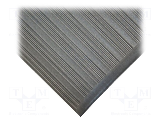 Anti fatigue mat; Width: 0.6m; L: 0.9m; Mat: PVC,foam; Colour: grey