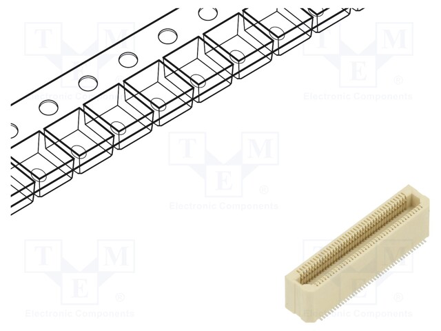 Connector: PCB to PCB; female; PIN: 80; 0.5mm; Archer .5; SMT