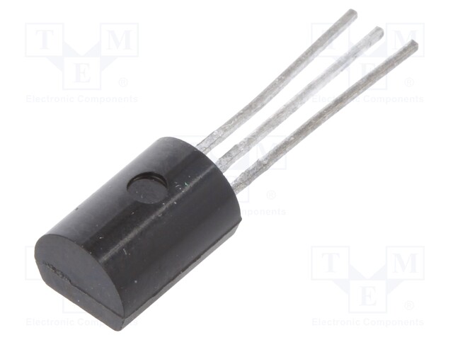 Transistor: NPN; bipolar; 300V; 0.1A; 0.9W; TO92