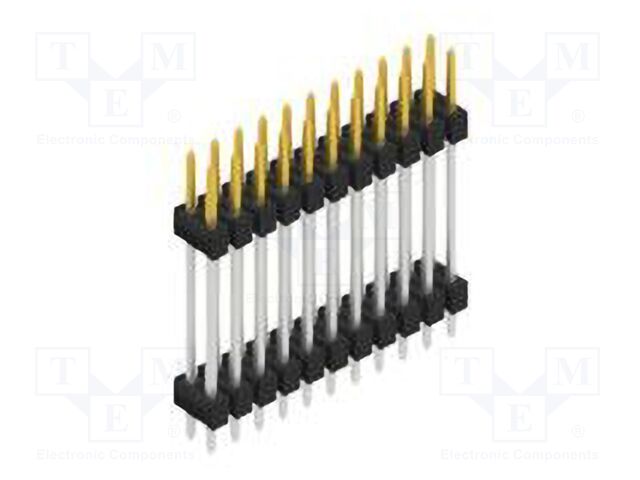Connector: pin strips; pin header; male; PIN: 22; 2.54mm; THT; 2x11