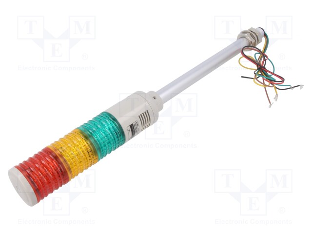 Signaller: signalling column; LED; red/amber/green; 24VDC; IP23
