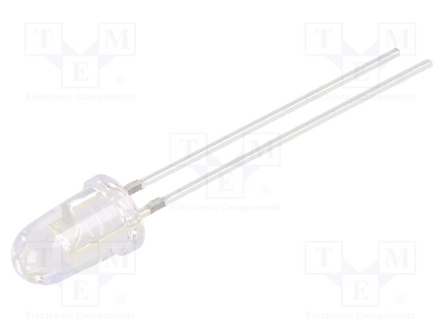 LED; UV; 30°; 20mA; 114mW; 390÷400nm; 3÷3.8V; THT; Front: convex
