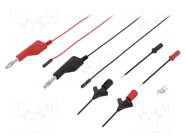 Test acces: kit; red and black