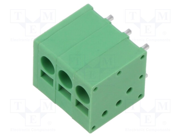 Connector: PCB terminal block; terminal; angled; Plating: tinned