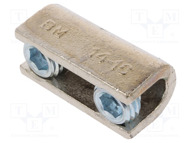 185mm2; screw terminal; for cable; straight; Mat: brass; ways: 1