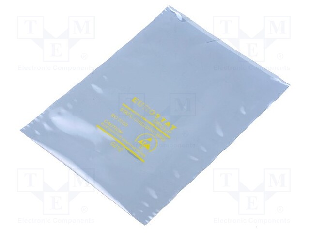 Protection bag; ESD; L: 127mm; W: 76mm; D: 50um; Features: open
