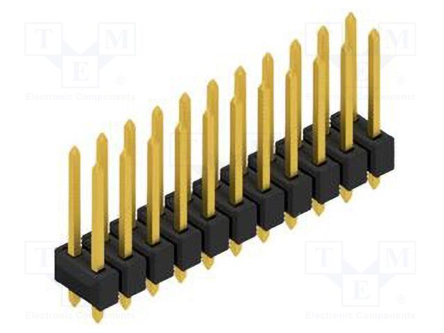 Connector: pin strips; pin header; male; PIN: 22; 2.54mm; THT; 2x11