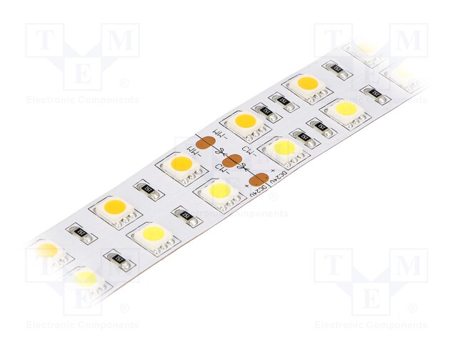 LED tape; white warm/cold white; LED/m: 120; SMD; 5050; 24V; W: 20mm