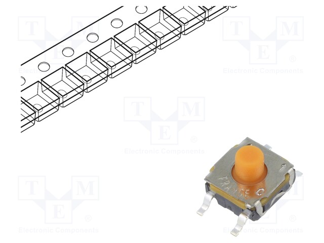 Microswitch TACT; SPDT NC + NO; Pos: 2; 0.05A/32VDC; SMT; none