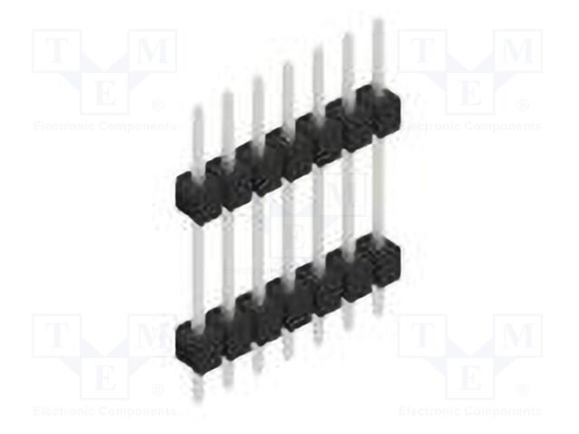 Connector: pin strips; pin header; male; PIN: 7; 2.54mm; THT; 1x7
