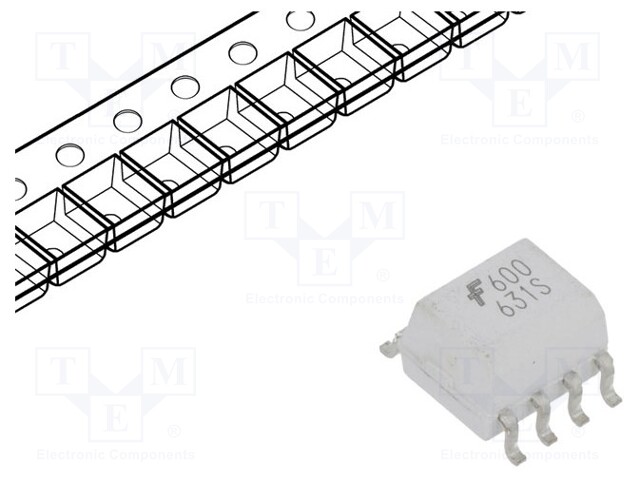 Optocoupler; SMD; Channels: 1; Out: logic; 3.75kV; SO8