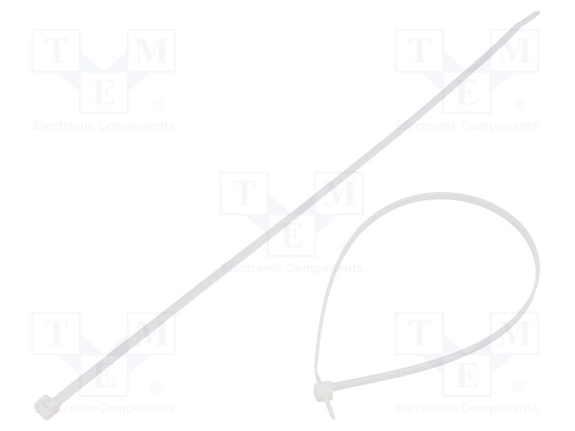 Cable tie; L: 290mm; W: 3.7mm; polyamide; 178N; natural; Ømax: 76mm