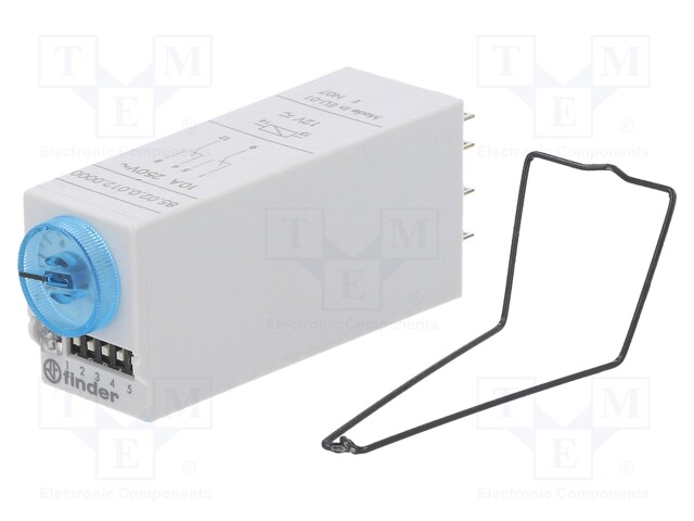 Analogue Timer, Miniature Plug In, 85 Series, Multifunction, 7 Ranges, 0.05 s, 100 h