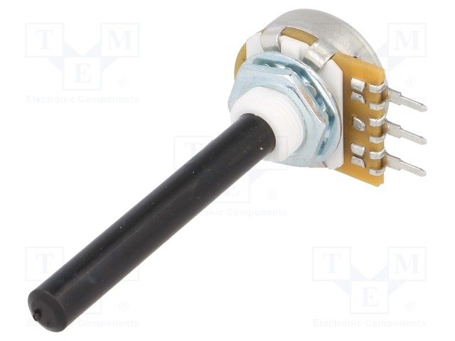 Potentiometer: shaft; single turn; 220kΩ; ±20%; 0.4W; linear; 6mm