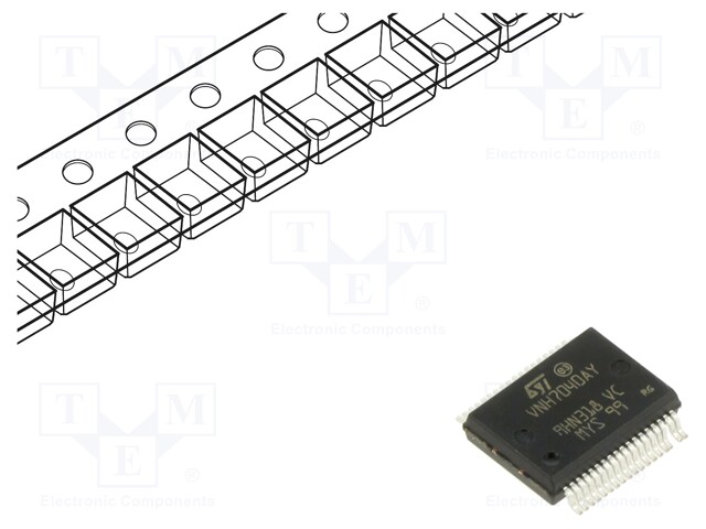 IC: driver; H-bridge; brush motor controller; PowerSSO36; 35A