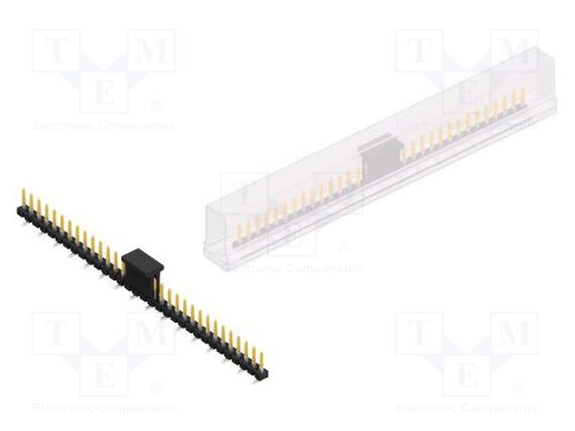 Connector: pin strips; pin header; male; PIN: 32; 2.54mm; SMT; 1x32