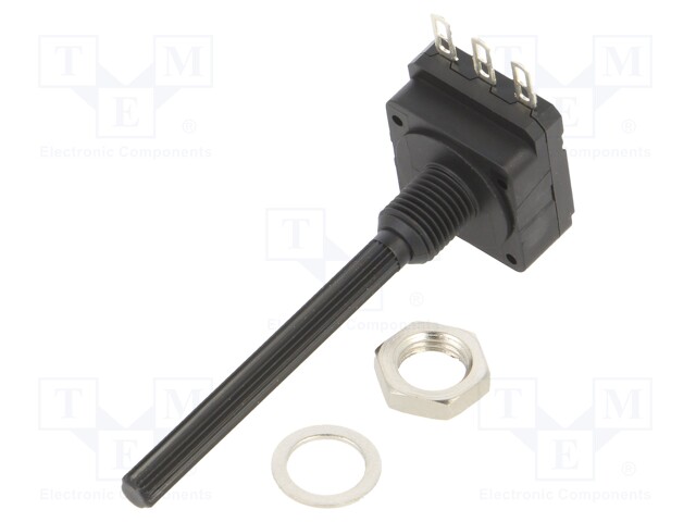 Potentiometer: shaft; 1kΩ; 200mW; THT; 4mm; plastic; mono; carbon