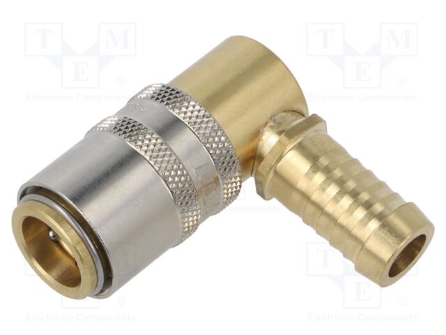 Quick connection coupling; angled 90°; 15bar; -20÷200°C