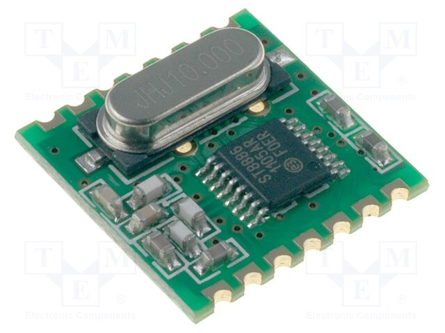 Module: RF; FM transceiver; FSK; 433.92MHz; SPI; -105dBm; 5dBm