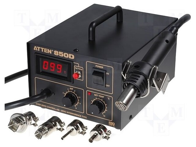 Hot air soldering station; digital; ESD; 280W; 100÷480°C; Plug: EU