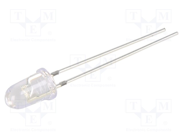 LED; UV; 30°; 20mA; 114mW; 380÷390nm; 3÷3.8V; THT; Front: convex