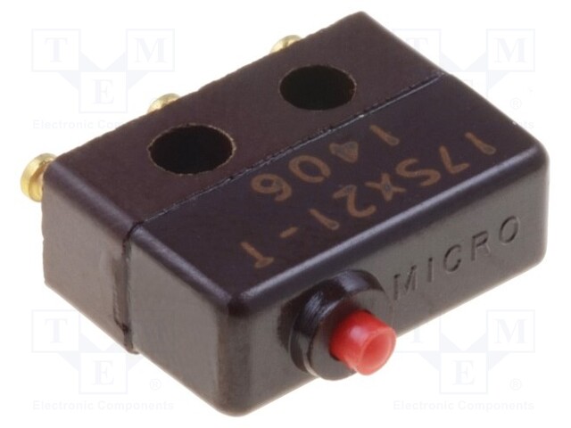 Microswitch SNAP ACTION; without lever; SPDT; 5A/230VAC; Pos: 2