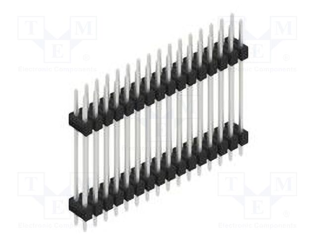 Connector: pin strips; pin header; male; PIN: 32; 2.54mm; THT; 2x16