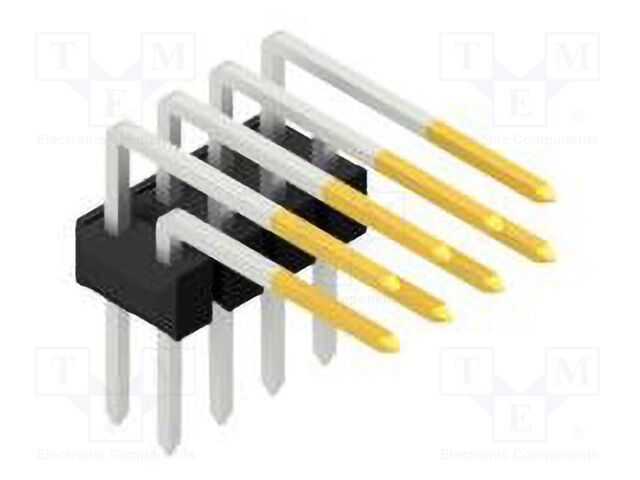 Connector: pin strips; pin header; male; PIN: 8; 2.54mm; THT; 2x4