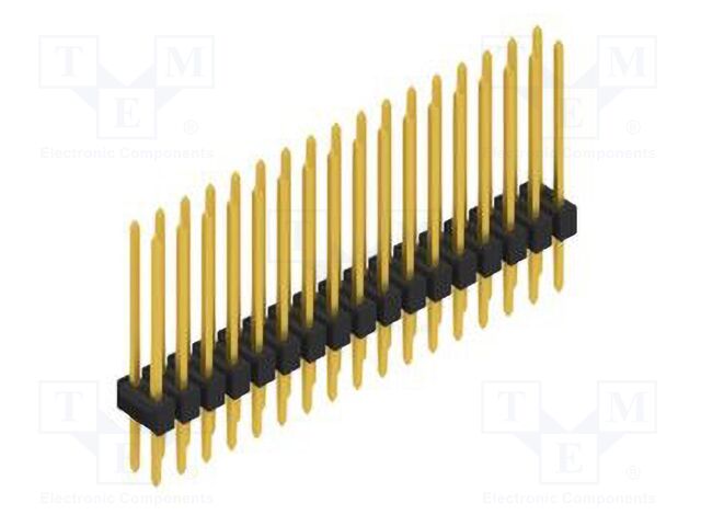 Connector: pin strips; pin header; male; PIN: 34; 2.54mm; THT; 2x17