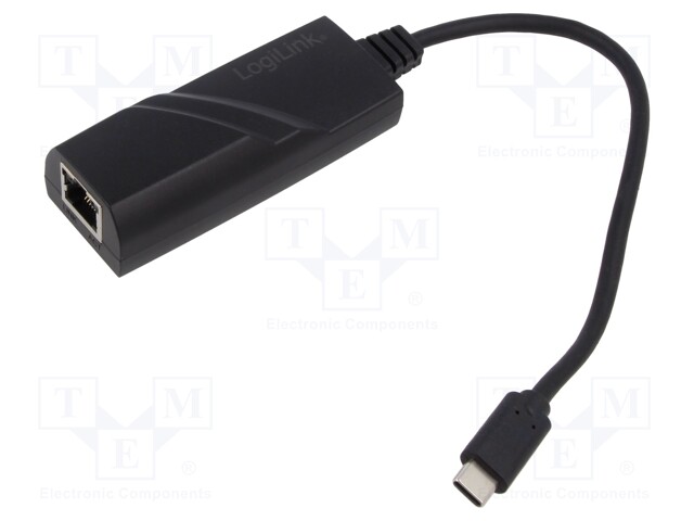 USB to Fast Ethernet adapter; Ethernet,USB 3.2; black