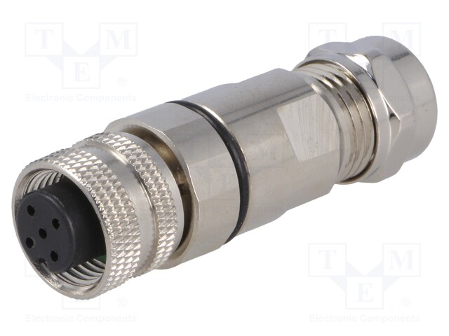 Plug; M12; PIN: 5; female; A code-DeviceNet / CANopen; for cable