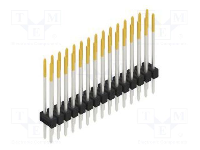 Connector: pin strips; pin header; male; PIN: 30; 2.54mm; THT; 2x15