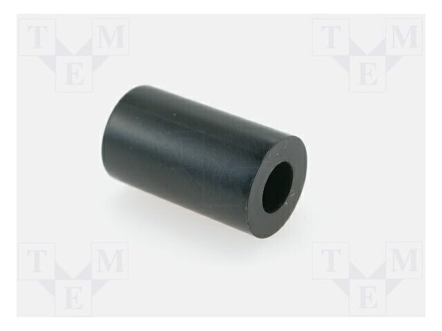 Spacer sleeve; cylindrical; polystyrene; L: 12mm; Øout: 7mm; 70°C