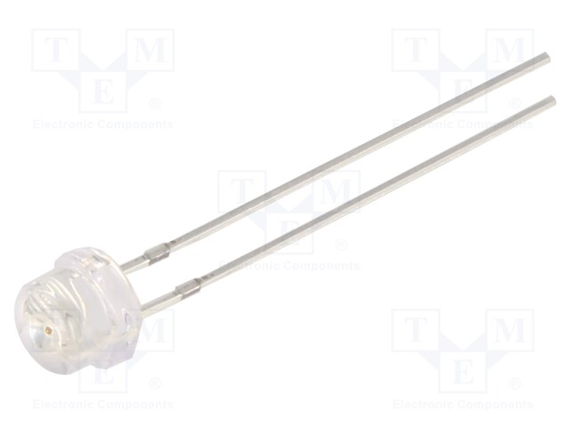 LED; 4.8mm; red; 700÷1000mcd; 100°; Front: convex; No.of term: 2