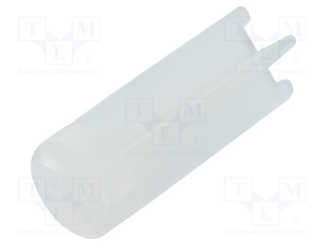 Spacer sleeve; LED; Øout: 6mm; ØLED: 5mm; L: 15.9mm; natural; UL94V-2