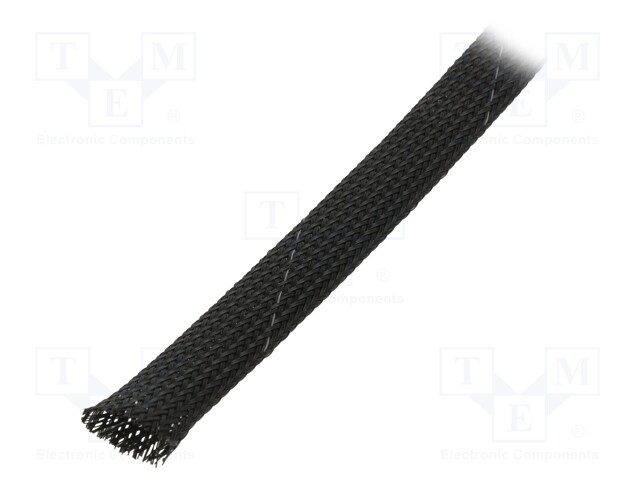 Polyester conduit; ØBraid : 11÷17,nom.12mm; polyester; black