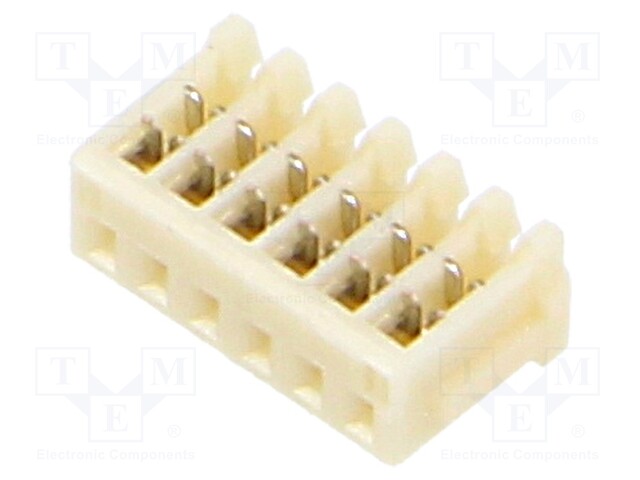 Plug; wire-board; female; SR; 1mm; PIN: 6; IDC; for cable; 50V; 700mA