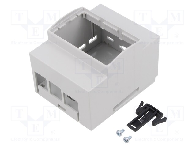 Enclosure: for computer; grey; for DIN rail mounting