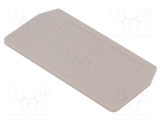 End/partition plate; Application: ZDU2.5; beige; wemid; max.125°C