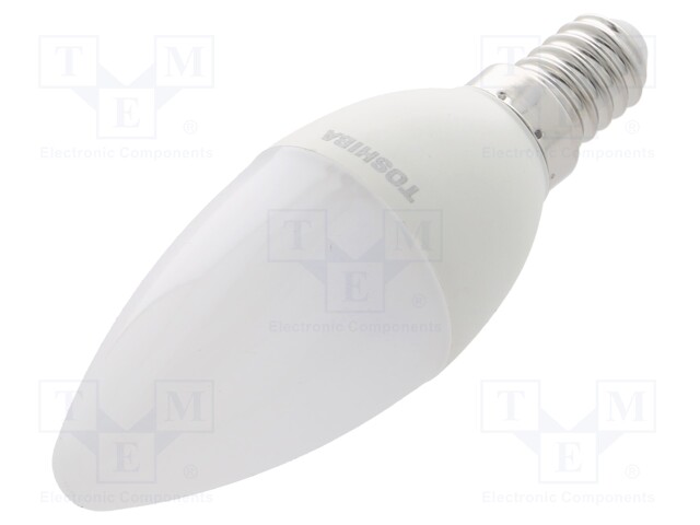 LED lamp; warm white; E14; 230VAC; 470lm; 5W; 240°; 3000K; CRImin: 80